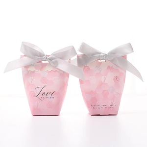 Bolsa De Dulces Para Boda Gros Papier Cadeau Sac De Bonbons <span class=keywords><strong>Goodies</strong></span> Traiter Sac Avec Ruban - Product Image 6