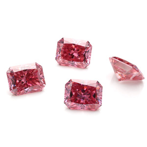 Pink Moissanite Loose Stone Rectangle Radiant Cut For Jewelry Making Synthetic Lab Created Gemstone 0.5ct 5ct - Product Image 4