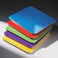 Feuille composite en aluminium de couleur vive ACP 3 mm 4 mm antistatique design moderne imperméable résistant au feu utilisation en extérieur