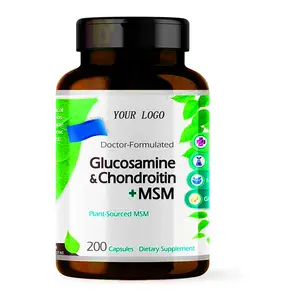 Viên Nén Bổ Sung Glucosamine Chondroitin MSM Nhãn Hiệu Riêng Viên Nén Làm Dịu Khớp