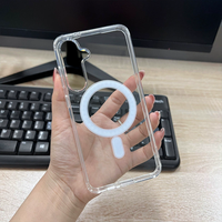 Coque de téléphone magnétique transparente CasePeak pour Samsung S22 S23 FE S24 Plus S25 Ultra A36 A56 étuis antichoc pour téléphone portable