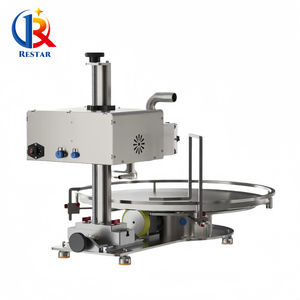 <span class=keywords><strong>Machine</strong></span> de remplissage quantitative à table rotative, contrôlée par écran tactile, <span class=keywords><strong>pour</strong></span> liquides à haute viscosité (miel, yaourt, ketchup) - Product Image 3