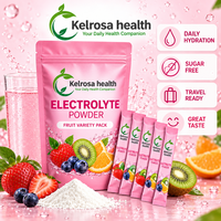 Poudre d'hydratation quotidienne, boisson électrolytique sans sucre, nutrition sportive, énergie, poudre d'électrolytes Keto en sachets
