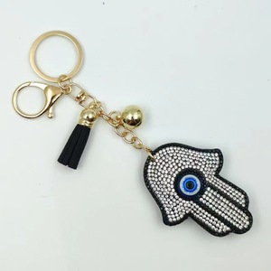 Direct Sales Llucky Bling Rhinestone Keychain Evil Eye Keychain <strong>Leather</strong> <strong>Key</strong> <strong>Chain</strong> Car Bag Charm Pendant Woman - Product Image 6