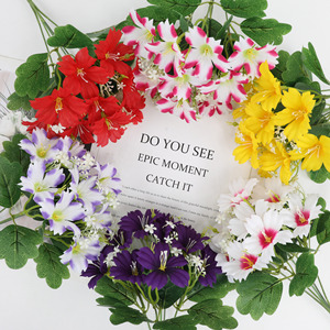 Bouquet de fleurs artificielles Guanyi en soie, réalistes, pour mariage et décoration intérieure, 8 couleurs - Product Image 4