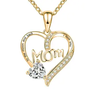 Geboortestenen Sieraden Liefde Hart Moeder Ketting Topaz Granaat Amethist Hart Kettingen Moeder Dag Cadeau Moeder