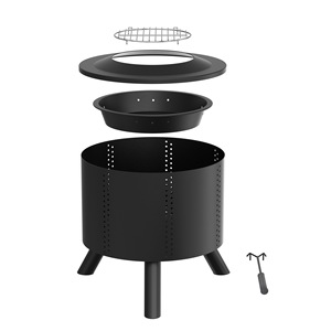 Brasero Portátil de Acero Inoxidable de Alta Calidad para Exteriores, con Pincho para <span class=keywords><strong>Leña</strong></span>, para Cocina, Barbacoa <span class=keywords><strong>y</strong></span> Camping - Product Image 3