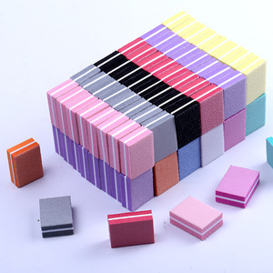 Wholesale 50pcs/bag Double-Sided Mini Frosted Square Colorful EVA Sponge <b>Nail</b> File for <b>Nail</b> Polish - Product Image 4