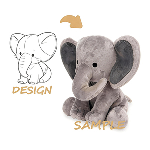 최고급 안전 소재 화이트 맞춤형 도매 그레이하운드 봉제 인형 - Product Image 2