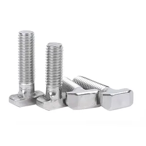 High Quality Customization M6 M10 Level 8.8 Hammer Head T-bolt Stainless Steel T Head Bolts Galvanized T-bolts