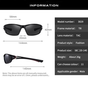 Occhiali da Sole Polarizzati Unisex con Lenti a Specchio, Montatura Bicolore, Aste con Texture a Punti e Protezione UV400 per Sport e Ciclismo - Product Image 5