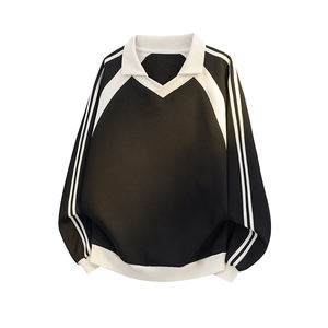 Jersey de estilo informal de invierno XL para hombre, sudaderas de tela de punto de retazos de Color sólido, estampado Digital, temporada de otoño - Product Image 3