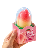 Vente en gros de sucettes glacées 3D en forme de fruits, saveurs mélangées mangue, pêche, fraise, raisin, vente en gros de glaces