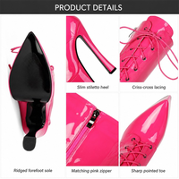 Chaussures de pole dance à talons aiguilles sexy à bout rond de 17 cm, plateforme imperméable, pour spectacle de bar, talons hauts, pour boîte de nuit
