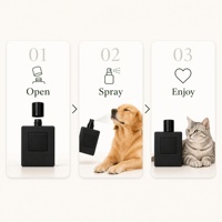 Brume corporelle de luxe écologique pour chiens et chats, parfum bois de rose, éliminateur d'odeurs, spray fin non collant après le bain à la maison, rafraîchissant