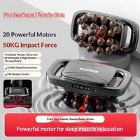 Pistolet de massage musculaire professionnel sans fil à percussion portatif pour le corps, les jambes et le cou, avec 20 têtes, vibrateur électrique pour tissus profonds