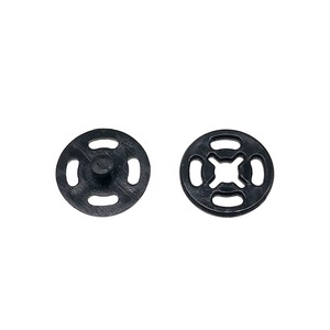 Guanfeng Vente en gros Bouton à <span class=keywords><strong>coudre</strong></span> en deux parties en plastique noir blanc transparent Bouton à <span class=keywords><strong>pression</strong></span> caché à <span class=keywords><strong>coudre</strong></span> Bouton couvert pour vêtement - Product Image 5
