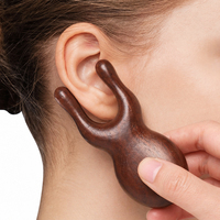 Outil de massage ergonomique en bois en forme de Y pour le corps, masseur facial Gua Sha à double pointe, outils de massage en bois pour la thérapie corporelle