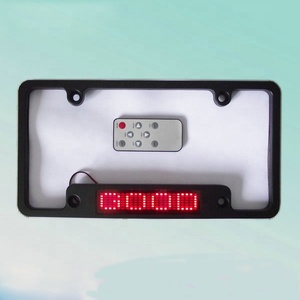 CE Nigeria 31x16.5cm 12V 7x23pixel Màu Đỏ lập trình <span class=keywords><strong>Scrolling</strong></span> Car <span class=keywords><strong>LED</strong></span> giấy phép tấm khung - Product Image 1