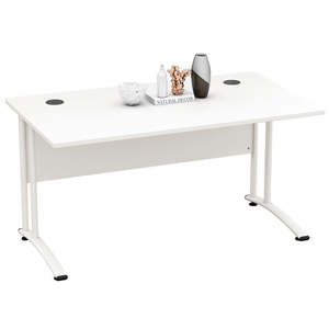 Escritorio de estudio ergonómico moderno de MDF duradero para oficina en casa mesa de ordenador compacta de aprendizaje para estudiantes con patas de Metal de fácil montaje - Product Image 4