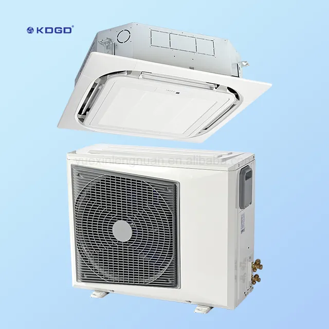 Ar condicionado de teto com 4 vias, cassete de ar condicionado favorável ao ambiente r410a
