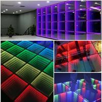 TSINYE LED Dance Floor Bühnen lichter für Disco Nachtclub 48 leds Gehärtetes Glas Infinity Mirror Panel 3D-Effekt LED Dance Floor