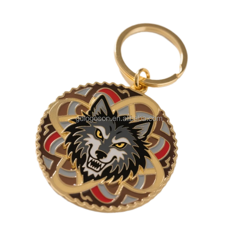Factory Wholesale Zinc Alloy Norway Monster Keychain Troll Design