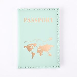 Custom PU Leather <b>Passport</b> <b>Holder</b> Case with Letter Print for Women & <b>Men</b>, Travel ID Card Cover - Product Image 4