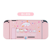 Easy — coque en TPU souple, couverture ergonomique antichocs pour commutateur, pour la famille miel rose