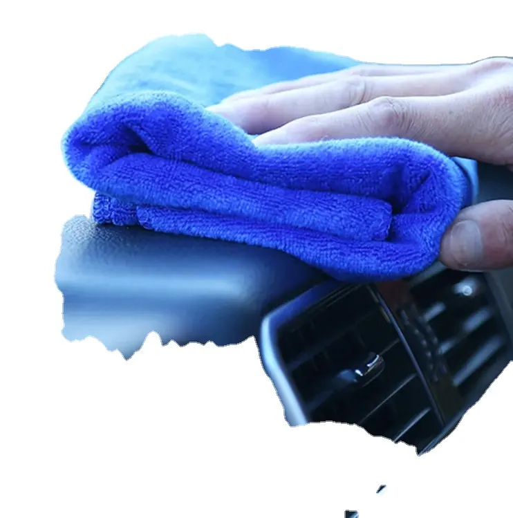 Serviette en microfibre chiffon de nettoyage 30*30cm serviette à séchage rapide tampon à récurer absorbant voiture Auto lavage propre outil