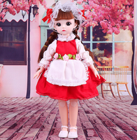 Ensemble de poupées miniatures en plastique de haute qualité de 30 cm pour filles - Figurine de princesse réaliste, jouet de poupée, cadeau d'anniversaire