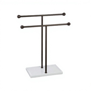 Simple Design Iron Jewelry Storage Stand With White Base Top Quality Tableware Jewelry Stand At Attractive Price - Product Image 1