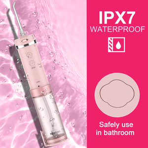 H2ofloss 2024 Populaire Homeuse Draagbare Draadloze Elektrische Tandheelkundige Mini Waterflosser Waterdichte Draagbare Waterstraal <span class=keywords><strong>Flosser</strong></span> - Product Image 2