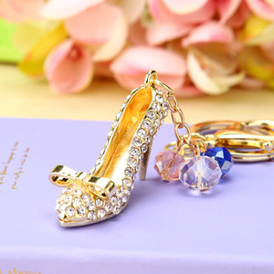 Llavero Personalizado de Metal con Diseño de Carruaje de <span class=keywords><strong>Cenicienta</strong></span> y Pedrería, Llaveros Promocionales con Forma de Tacones Altos, Accesorios con Mosquetón - Product Image 4