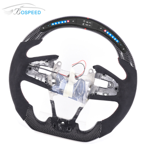 הוביל תצוגה שטוח התחתון סיבים פחמן הגה עבור הונדה אזרחית - Product Image 2