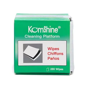 Original Komshine 280 Pcs Fiber Optic Cleaning Wipes FOCP FC/SC/ST 2.5mm 1.25mm LC Optical Fiber Connector Cleaning Papers
