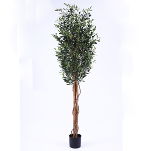 Vente en gros de plantes artificielles au look réel de <span class=keywords><strong>2</strong></span>.6 mètres, <span class=keywords><strong>olivier</strong></span> en pot dans un pot en plastique pour intérieur et extérieur - Product Image 3