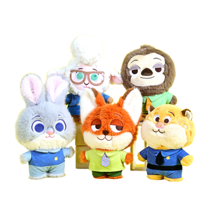 Para <span class=keywords><strong>Disney</strong></span> Zootopia Linda muñeca de peluche Judy Nick Lightning Leopard Oficial de policí<span class=keywords><strong>a</strong></span> Alivio del estrés Técnica lavada Regalo de cumpleaños - Product Image 1