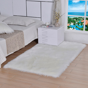 <span class=keywords><strong>Tapis</strong></span> de sol en velours à bulles en fausse fourrure de lapin doux et antidérapant pour salon, chambre à coucher, baie vitrée - Product Image 2