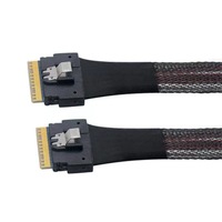 Cable SAS 4.0 Interno para Chasis de Servidor, Delgado, de Alta Calidad, Precio de Fábrica al por Mayor, SAS 8654 8i a SFF-8654 8i, 24G 74P