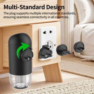 Diffuseur d'arômes décoratif 50 ml, petite machine à parfum blanche, lumière d'ambiance nocturne <span class=keywords><strong>7</strong></span> couleurs, technologie d'air froid, atomiseur d'huiles pures - Product Image 4