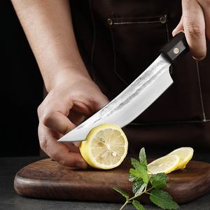 Ensemble de couteaux de chef japonais couteau de coupe de viande japonais forgé couteau tête de poisson octogonal fleur clou pointu cuisine en bois - Product Image 2