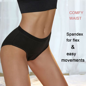 Culottes menstruelles réutilisables super absorbantes pour adolescentes, taille 6XL, en tissu, anti-fuites - Product Image 4