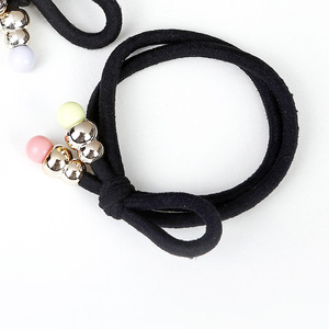 Élastique à cheveux double brin épaissi avec perles, diamètre 5,5 cm, pour usage quotidien, élastique pour femmes - Product Image 4