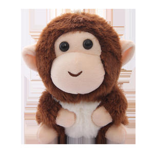 Mini porte-clés en peluche singe, 3 couleurs, pour le commerce électronique transfrontalier, les boutiques de cadeaux, OEM personnalisé pris en charge - Product Image 3