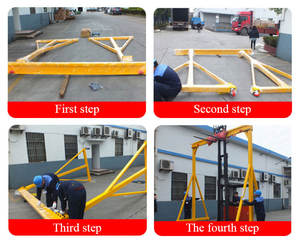 KENAN <span class=keywords><strong>CRANE</strong></span> 3 Tonnen 5 Tonnen Euro Typ Hebezeug Einzel träger Mobil portalkran - Product Image 6