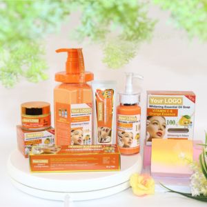 Lotion crème à l'huile d'orange Essence soins du corps et du bain produits pour la peau ensemble de lotion OEM propre marque ensemble de cosmétiques pour femmes - Product Image 1