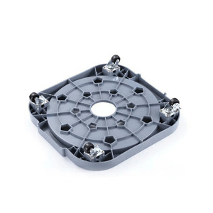 <b>Plastic</b> Gas Tray With <b>Wheels</b> 32.5x31x7cm Gray Durable Movable Base For Cylinder Storage - Product Image 1