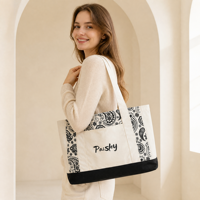 Groothandel Canvas Shopper met Aangepaste Fruitprint, Herbruikbare Dameshandtas, Katoenen Canvas Shopper, Aangepaste Tote Bag