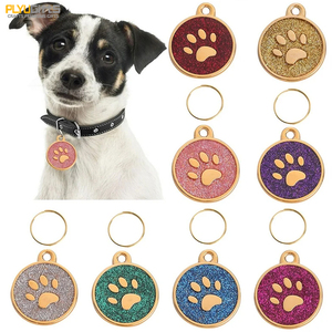 Элитные именные бирки для собак из нержавеющей стали с блестящим порошком, в форме кости, с возможностью индивидуальной гравировки, логотипа, QR-кода, современный и традиционный дизайн - Product Image 4